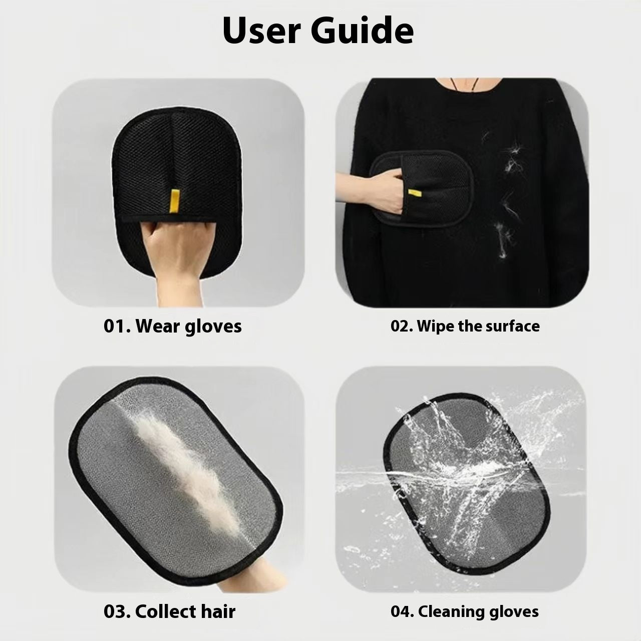 Guantes Electrostáticos para Remover Pelo de Mascotas
