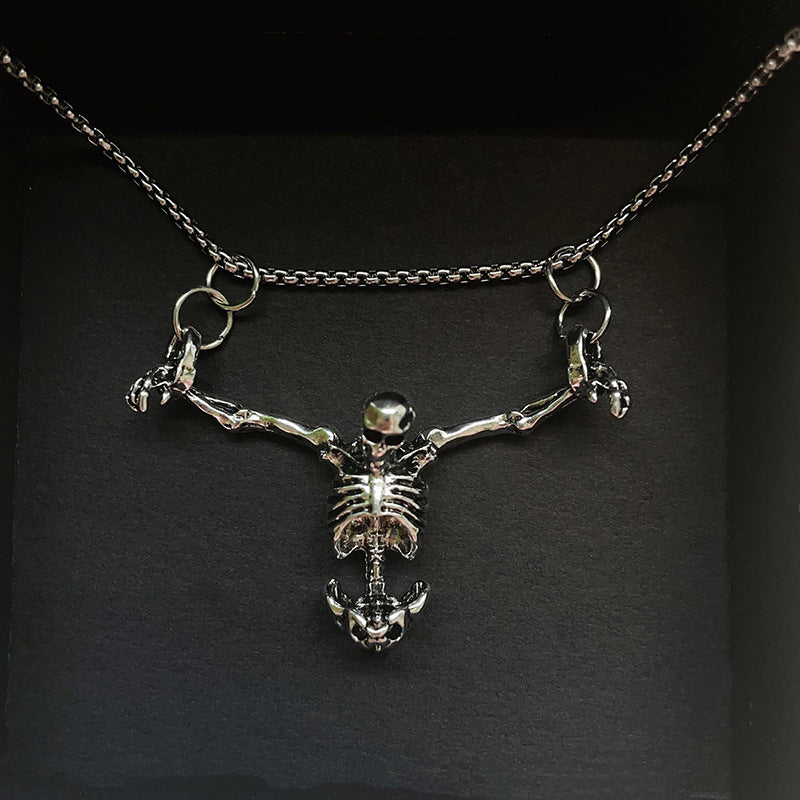 💀🔥 Collar Calavera Retro Punk 2026 – Estilo Gótico y Rebelde para Halloween 🖤🎸