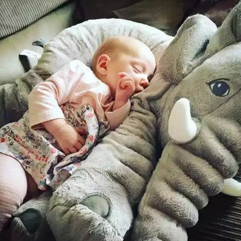 Peluche Elefante Gigante 🐘💖 | Almohada Suave + Manta Multifuncional 🛏️✨