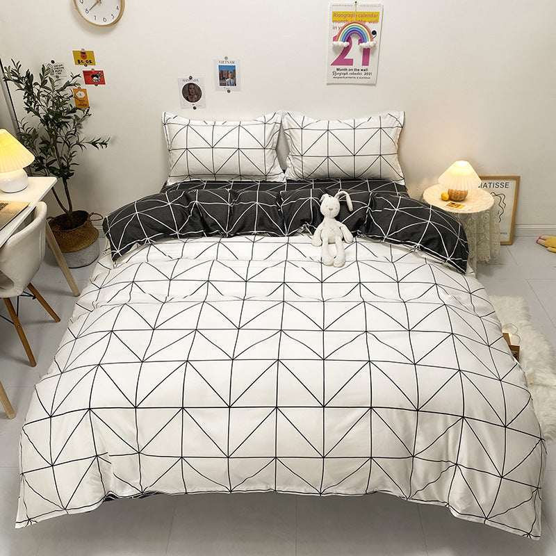 Juego de cama 4 piezas algodón aloe 🌿 | Diseño floral moderno y elegante