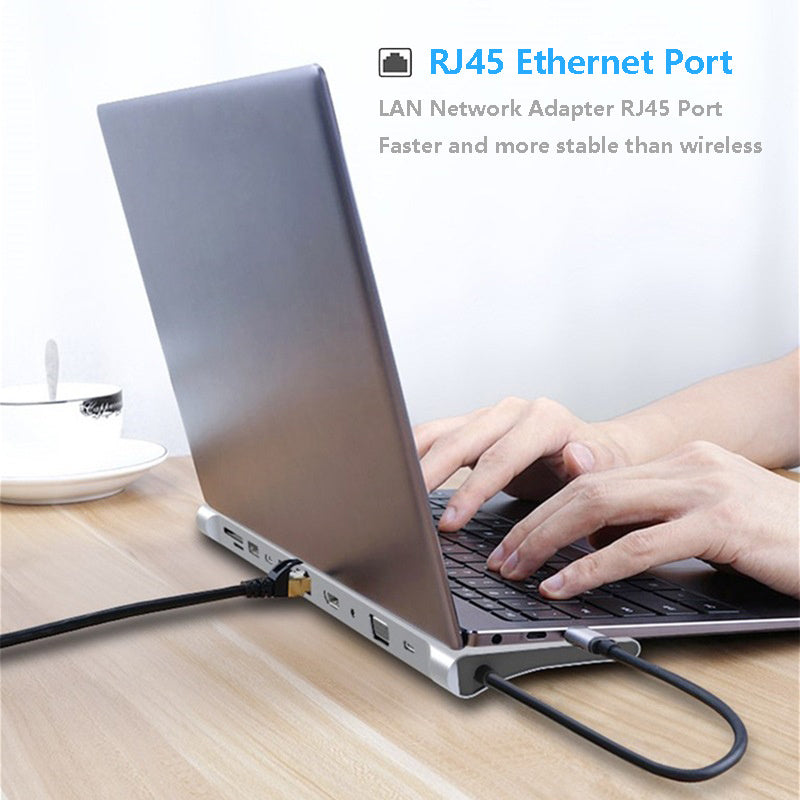 🔌✨ Hub Docking Station USB-C 11 en 1 – Expansión Multifuncional para Portátiles y MacBook