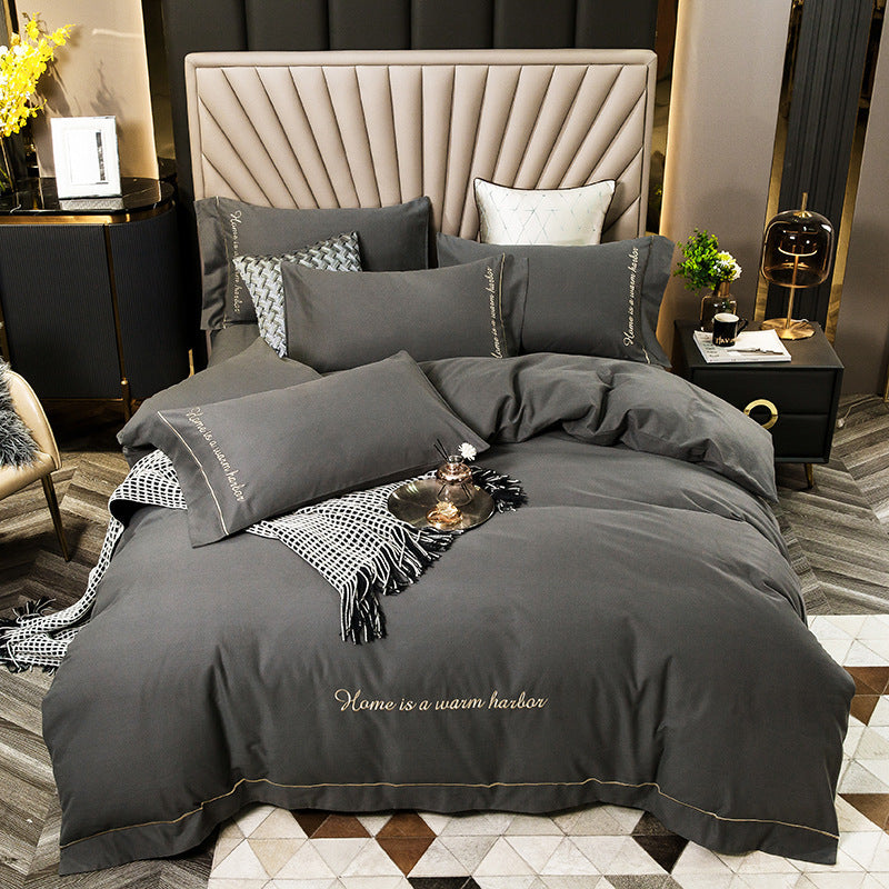 🛏️✨ Juego de Ropa de Cama Cepillado de Algodón Puro – Suave, Elegante y Acogedor 🌸