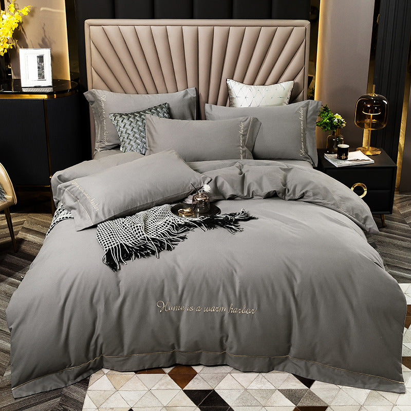 🛏️✨ Juego de Ropa de Cama Cepillado de Algodón Puro – Suave, Elegante y Acogedor 🌸