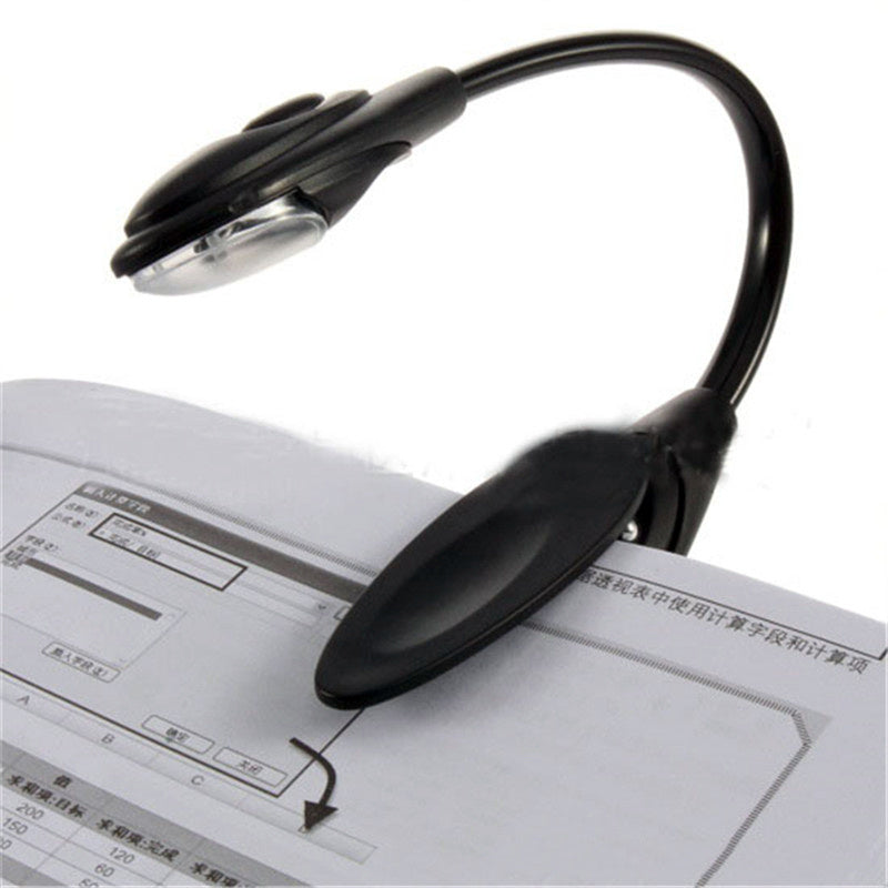 📖✨ Lámpara LED de Lectura Mini Clip-On – Luz Portátil Flexible para Libros y Portátiles