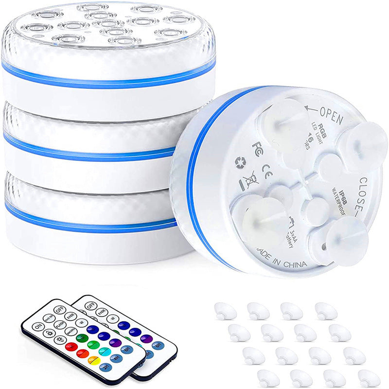 🌊Luz LED sumergible con control remoto