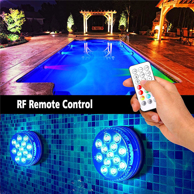 🌊Luz LED sumergible con control remoto
