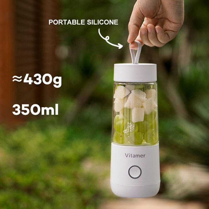š„¤ Licuadora PortĆ”til 350 ml ā USB Recargable | Smoothies & Batidos al Instante šā”