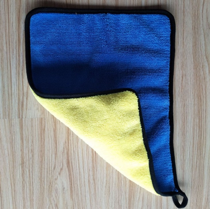 🧽✨ Paños de Microfibra Bicolor Doble Cara – Toallas de Limpieza para Coche y Hogar (Pack 3)