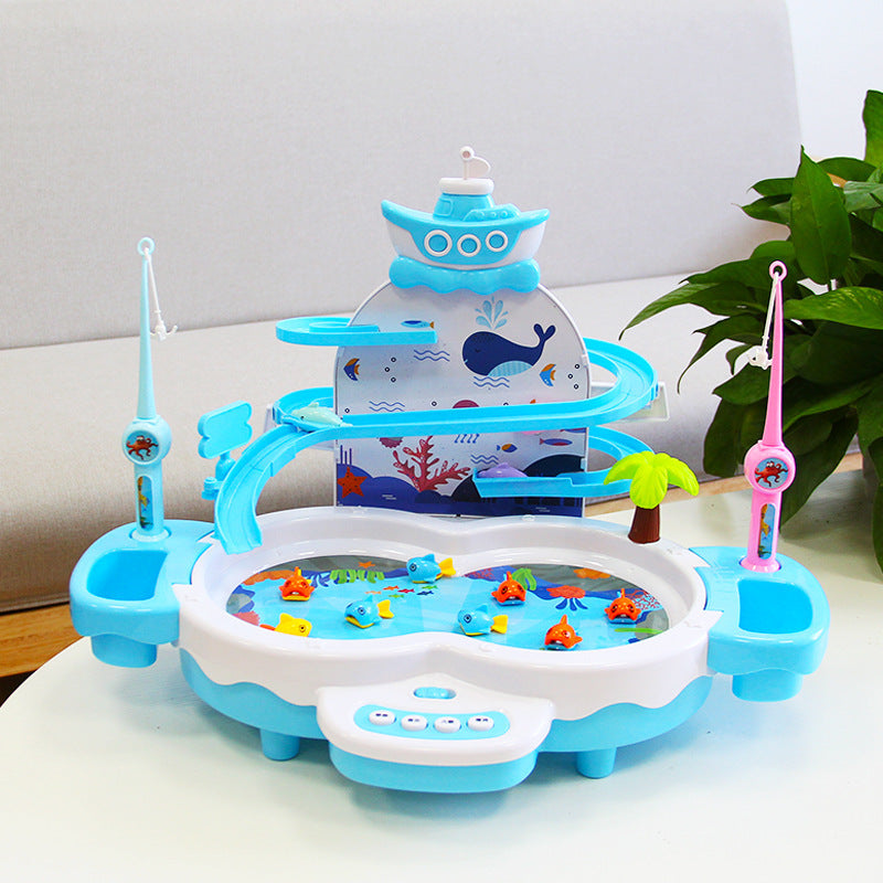 🐟🎣 Juguete Eléctrico de Pesca Infantil – Música Educativa + Juego Sensorial – Tendencia 2026 🌈✨