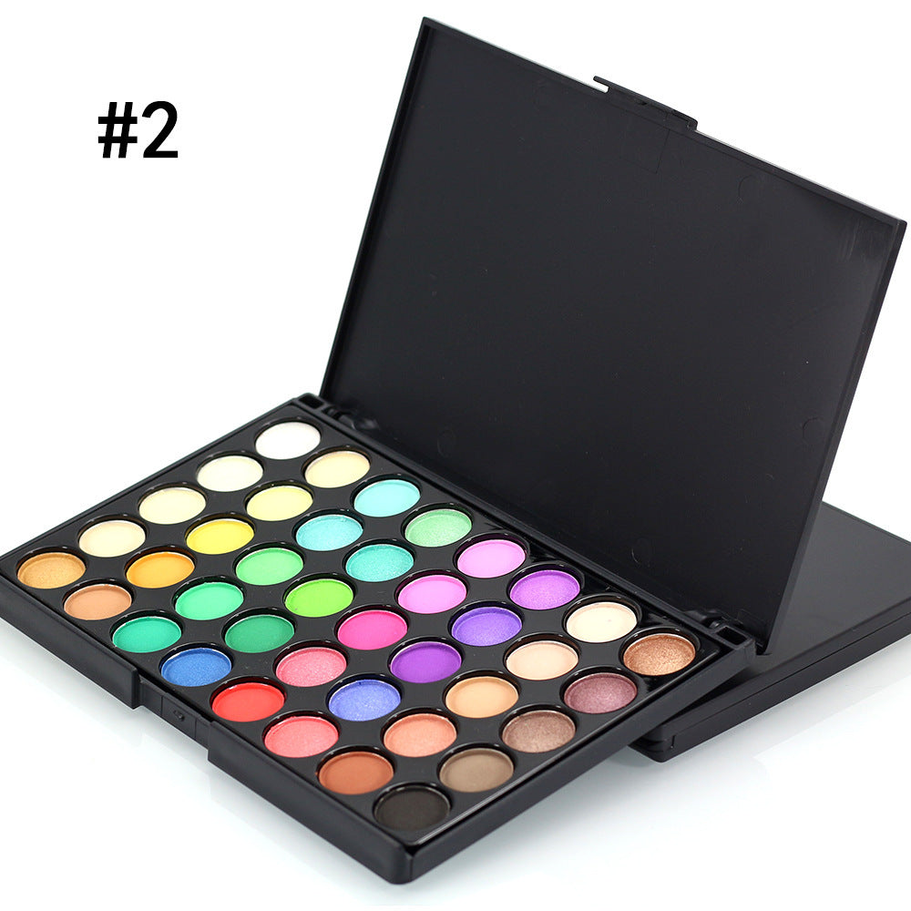 🌈 Paleta de Sombras 40 Colores – Waterproof & Glitter ✨💄