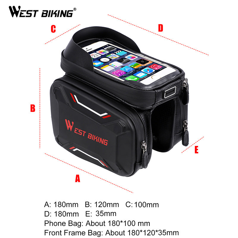 🚴♂️ Bolsa Impermeable para Bicicleta con Pantalla Táctil – WEST BIKING 💧📱