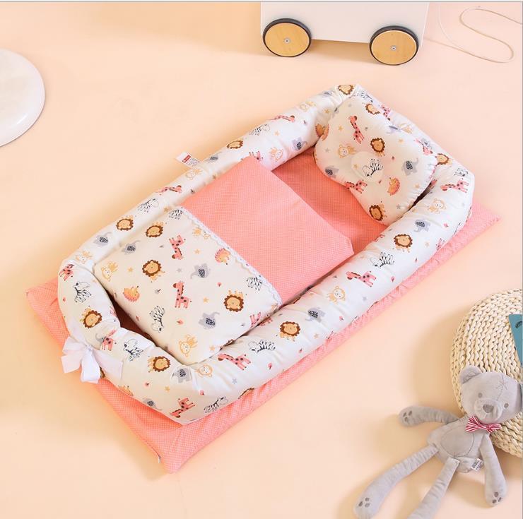 🍼✨ Cuna Portátil Plegable para Recién Nacidos – Colchón Antipresión + Edredón Incluido