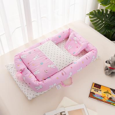 🍼✨ Cuna Portátil Plegable para Recién Nacidos – Colchón Antipresión + Edredón Incluido