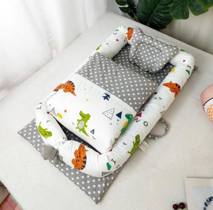 🍼✨ Cuna Portátil Plegable para Recién Nacidos – Colchón Antipresión + Edredón Incluido