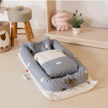 🍼✨ Cuna Portátil Plegable para Recién Nacidos – Colchón Antipresión + Edredón Incluido