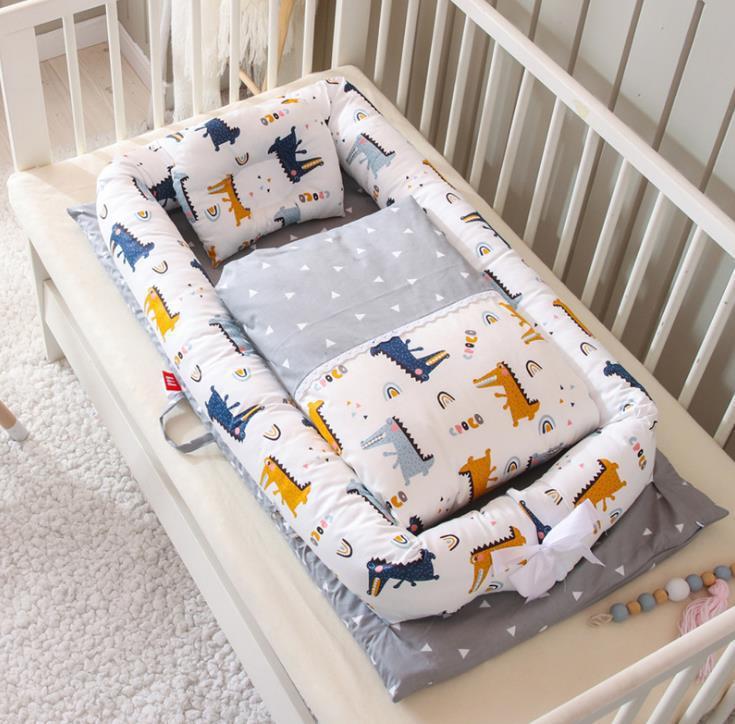🍼✨ Cuna Portátil Plegable para Recién Nacidos – Colchón Antipresión + Edredón Incluido