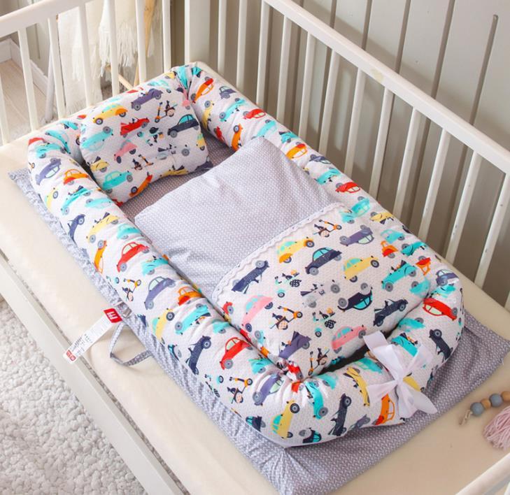 🍼✨ Cuna Portátil Plegable para Recién Nacidos – Colchón Antipresión + Edredón Incluido