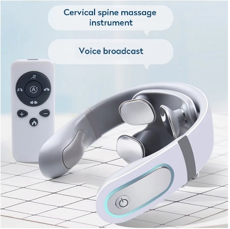 💆 Masajeador Cervical Inalámbrico 4D – Alivio del Dolor y Relajación Total ⚡✨