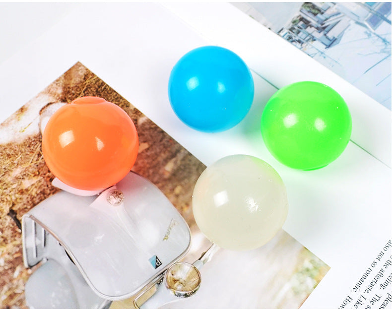 🟢✨ Bola Pegajosa Luminosa – Glow In The Dark – Juguete Antiestrés – Tendencia 2026 🌟