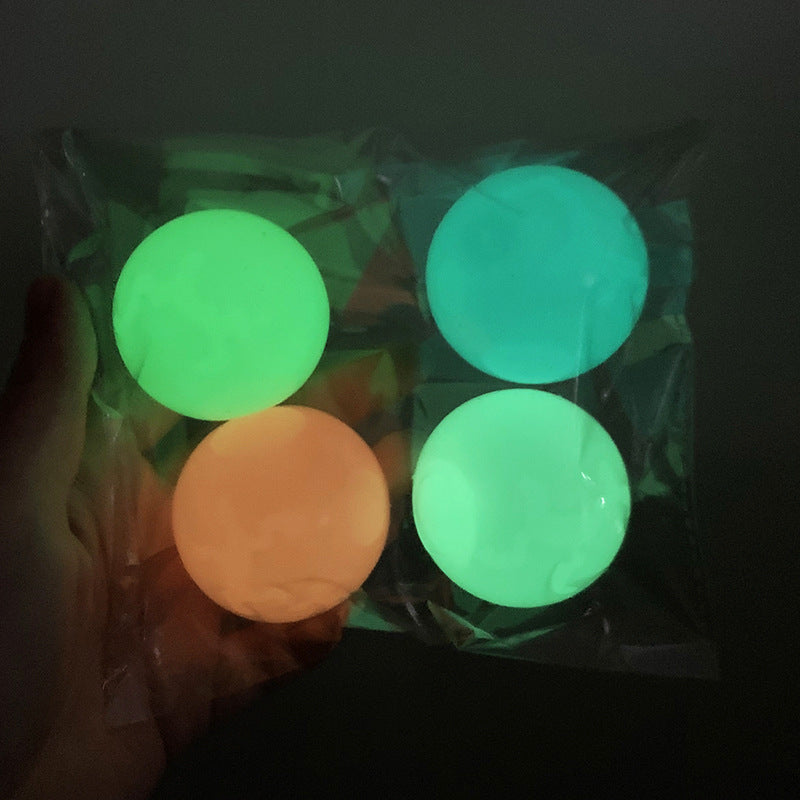 🟢✨ Bola Pegajosa Luminosa – Glow In The Dark – Juguete Antiestrés – Tendencia 2026 🌟