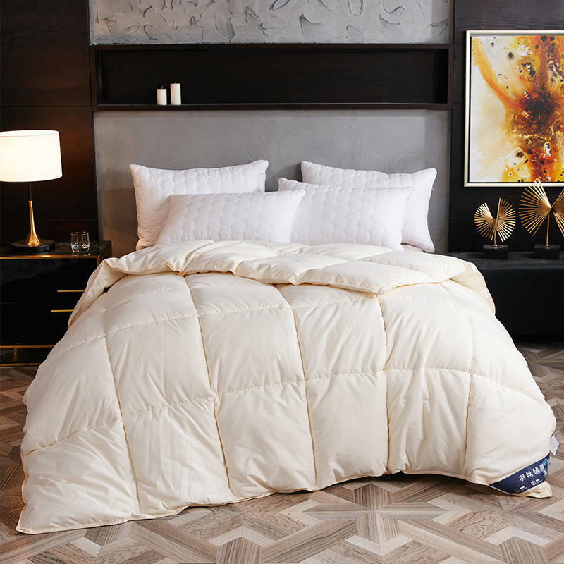 🛏️ Edredón de Plumas de Ganso – Invierno Cálido y Suave