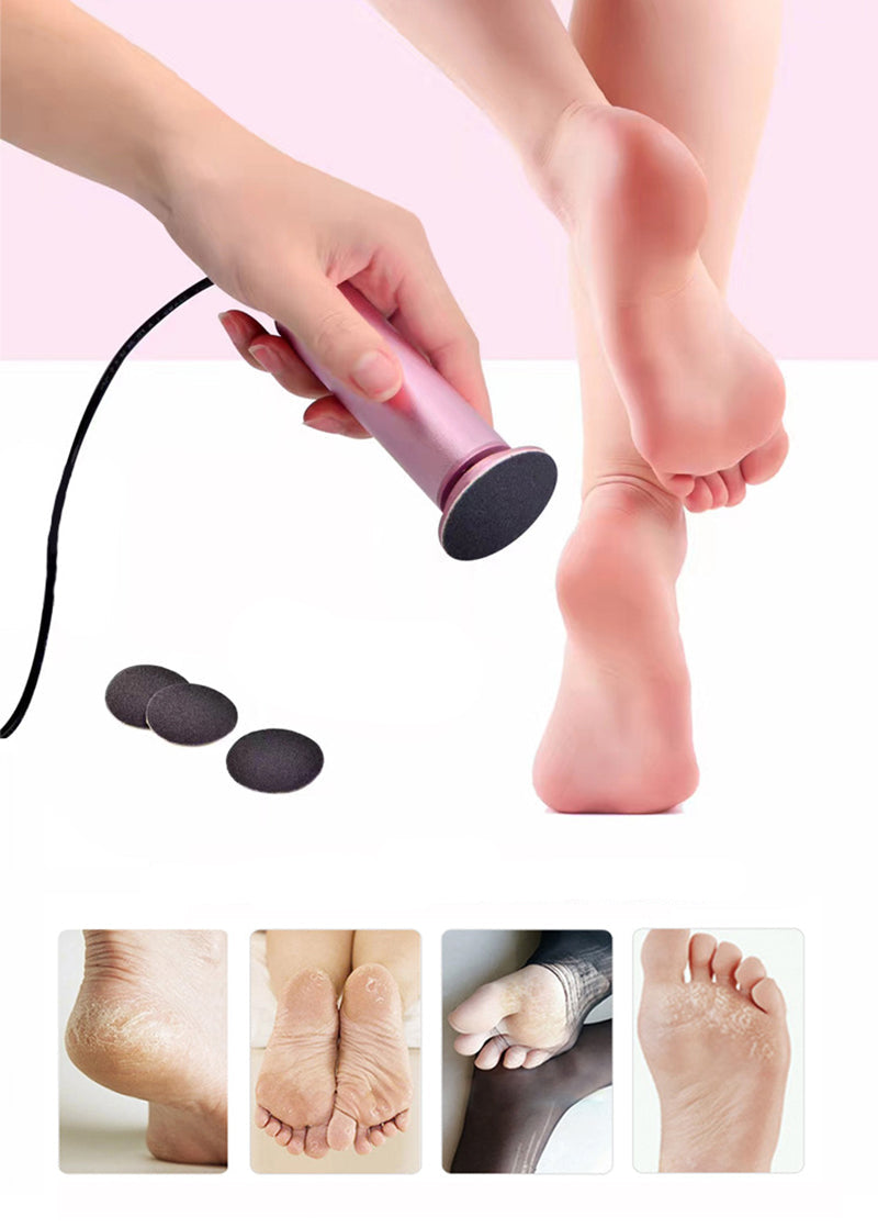 Lima eléctrica profesional para pedicura – Eliminación de durezas y callos con rotación 360°