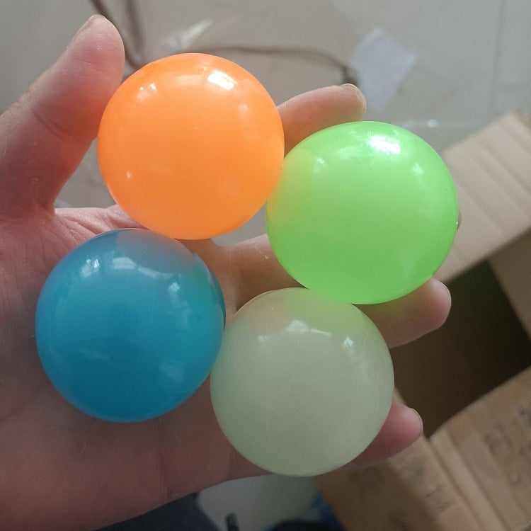 🟢✨ Bola Pegajosa Luminosa – Glow In The Dark – Juguete Antiestrés – Tendencia 2026 🌟