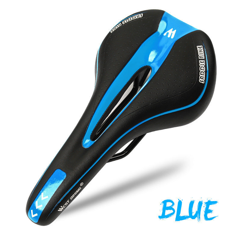 🚴♂️ Asiento de Bicicleta Ergonómico Antideslizante WEST BIKING 🟥⚫ – Cómodo, Moderno y Profesional