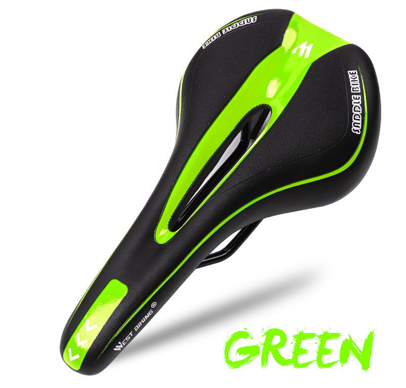 🚴♂️ Asiento de Bicicleta Ergonómico Antideslizante WEST BIKING 🟥⚫ – Cómodo, Moderno y Profesional