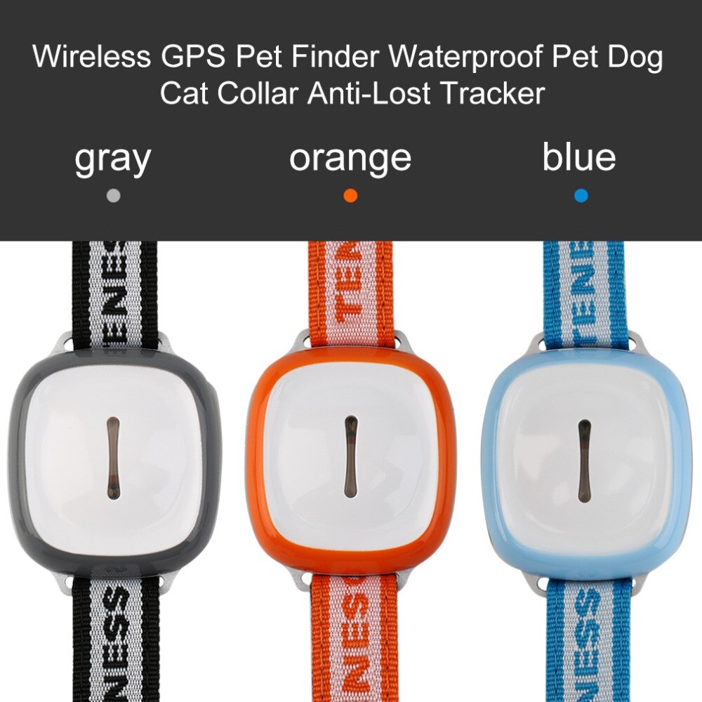 Collar localizador GPS impermeable para perros y gatos – Con alarma inteligente y batería duradera