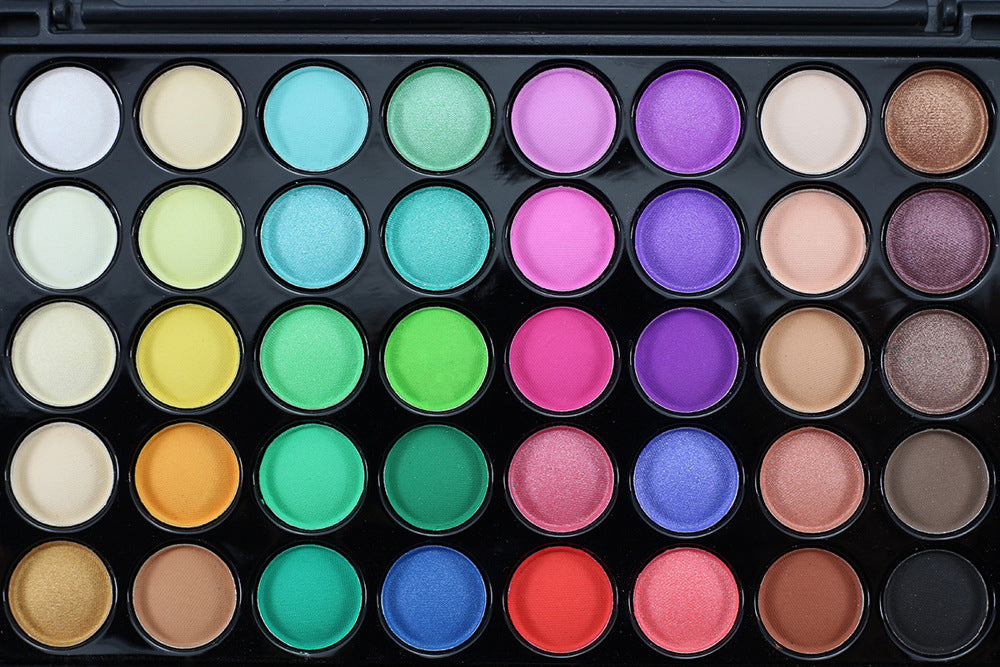 🌈 Paleta de Sombras 40 Colores – Waterproof & Glitter ✨💄