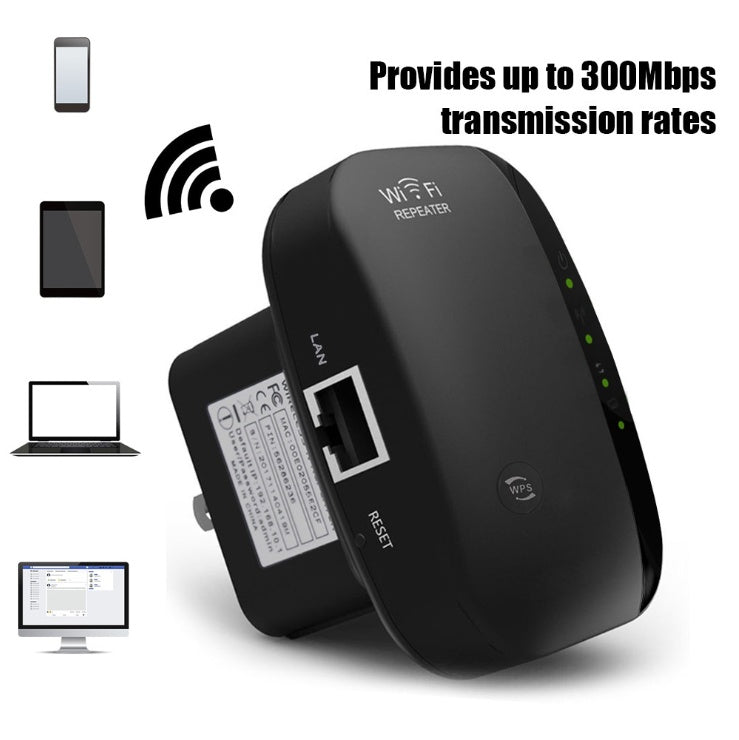 📶 Amplificador de Señal WiFi – Repetidor Inalámbrico 300Mbps