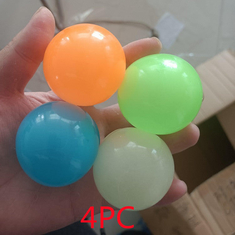 🟢✨ Bola Pegajosa Luminosa – Glow In The Dark – Juguete Antiestrés – Tendencia 2026 🌟