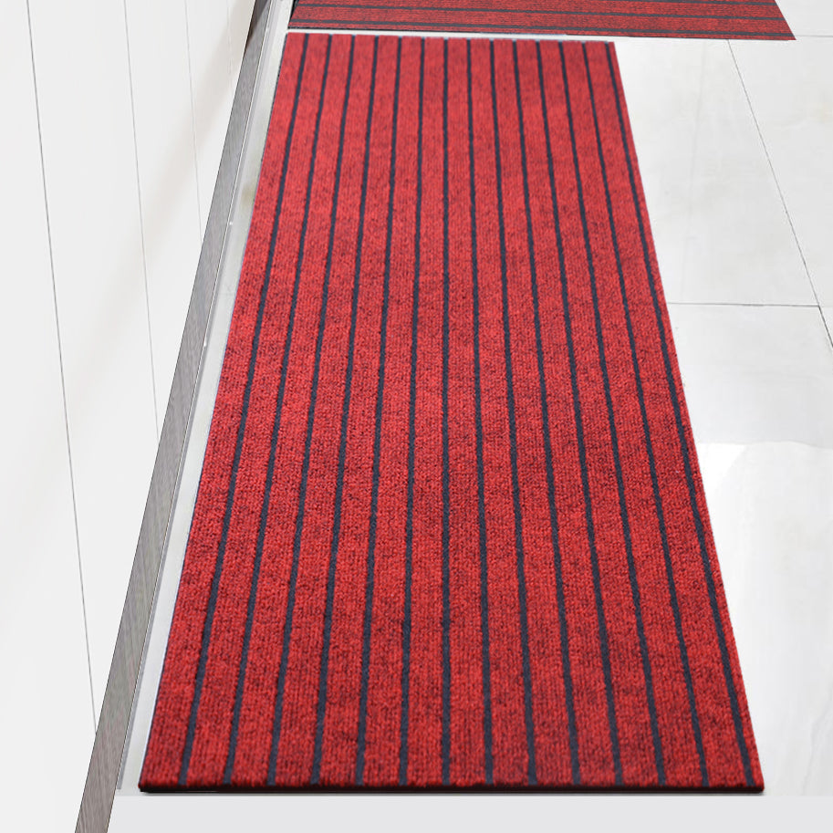 Alfombra de cocina antideslizante — Diseño de 7 franjas en PVC lavable