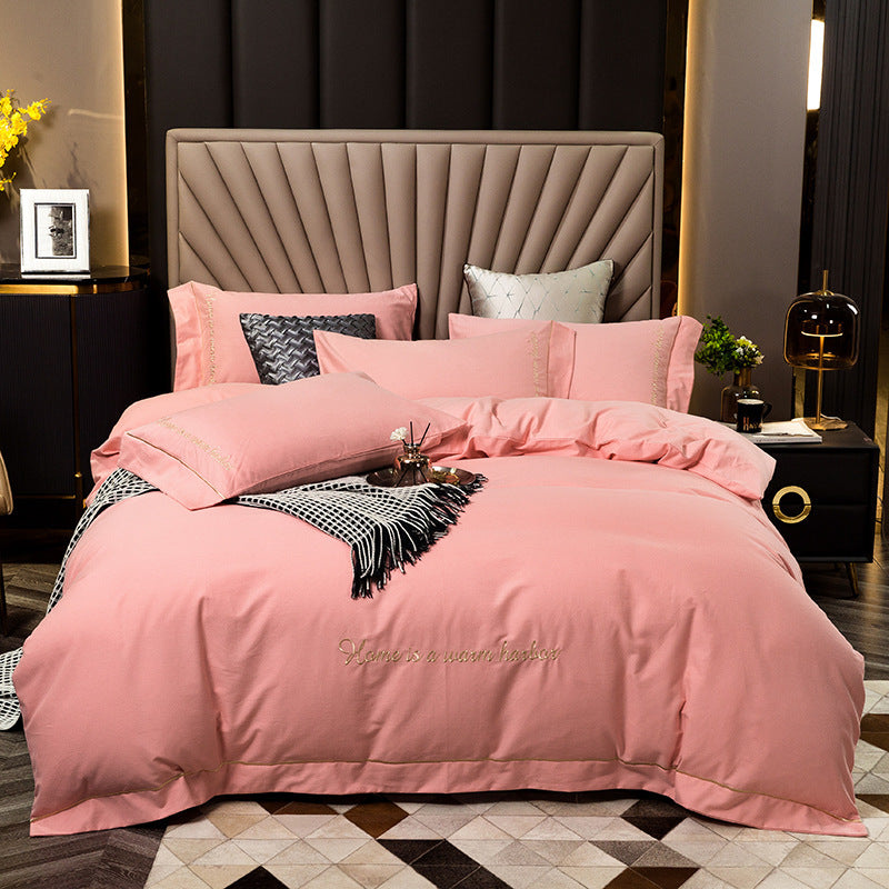🛏️✨ Juego de Ropa de Cama Cepillado de Algodón Puro – Suave, Elegante y Acogedor 🌸