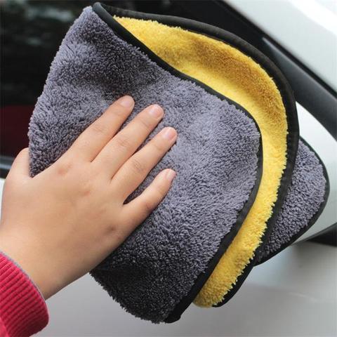 🧽✨ Paños de Microfibra Bicolor Doble Cara – Toallas de Limpieza para Coche y Hogar (Pack 3)