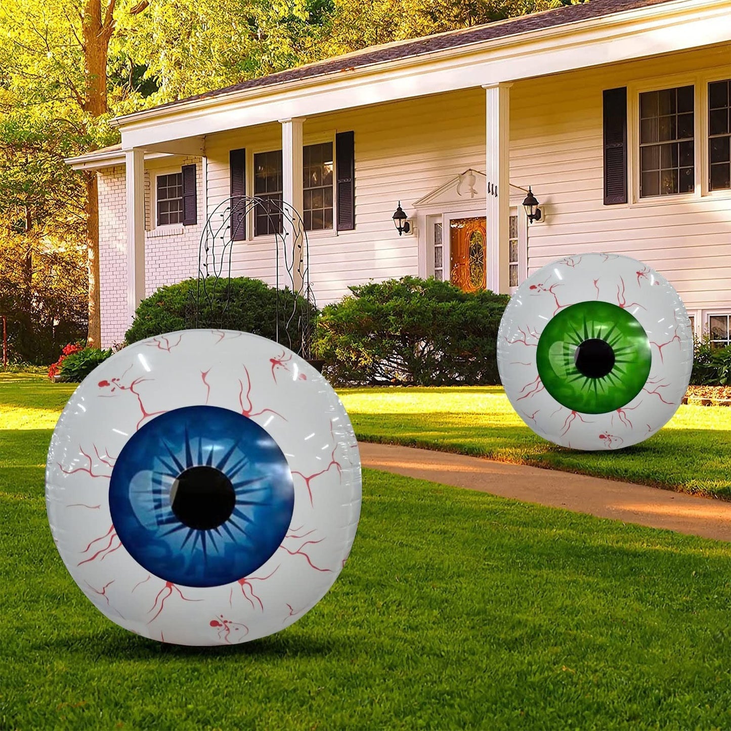 👁️🎃 Globo Inflable Ojo Sangriento 2026 – Decoración Terrorífica para Halloween 💀✨