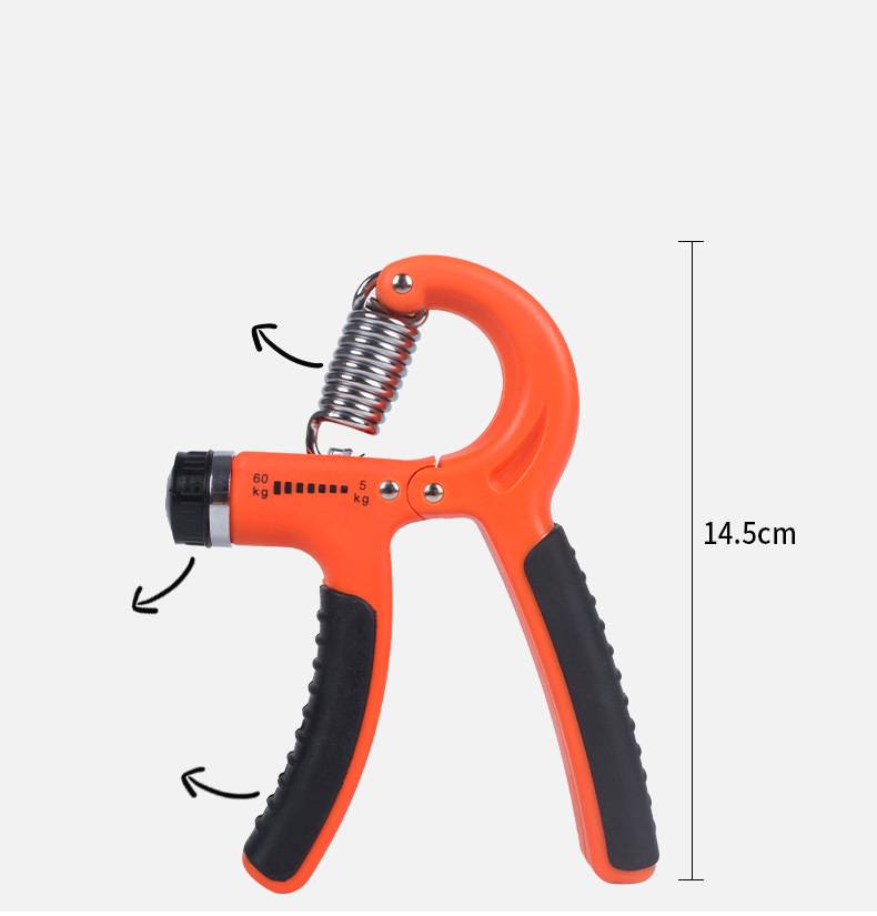 Contador ajustable spring grip – entrenador de mano y rehabilitación