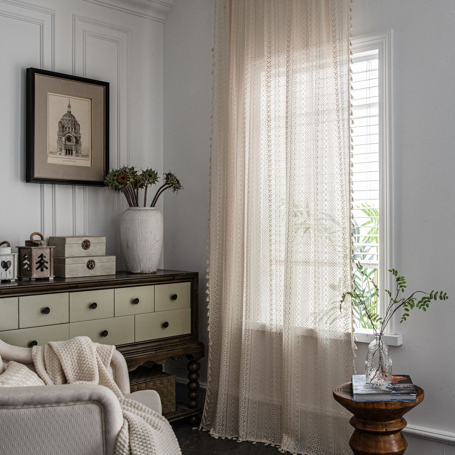 🪡🤎 Cortina Americana de Ganchillo Translucida 2026 – Estilo Natural y Encanto Artesanal 🌿