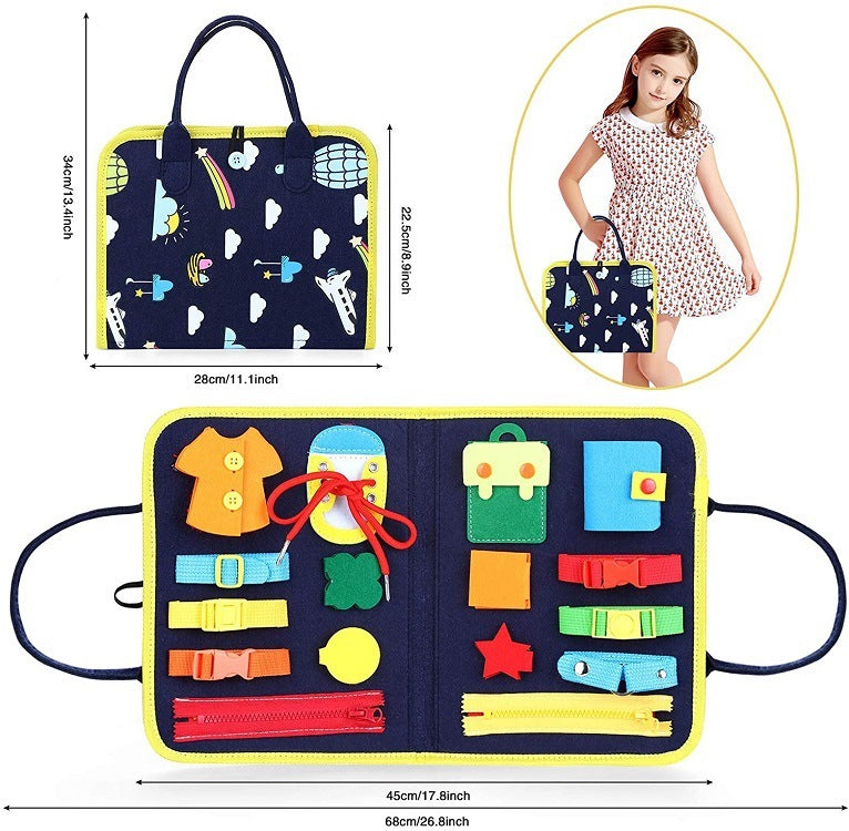 🧠🎒 Busy Book Montessori Infantil – Libro Sensorial Educativo – Tendencia 2026 🌈✨
