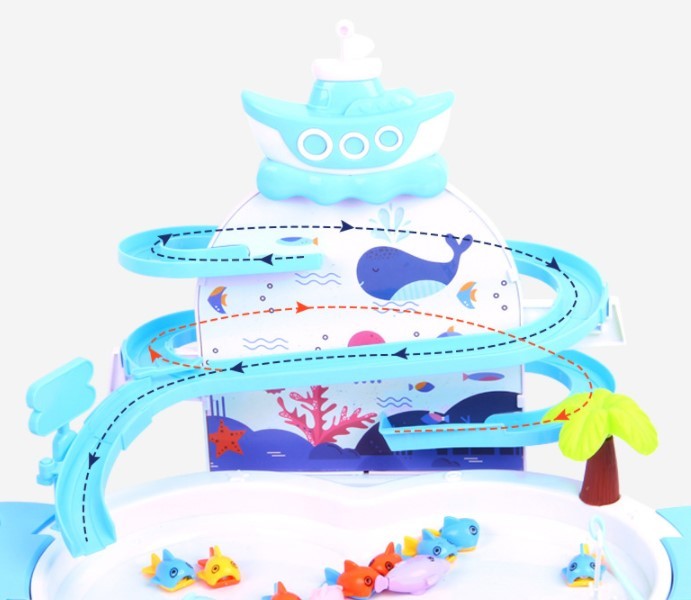 🐟🎣 Juguete Eléctrico de Pesca Infantil – Música Educativa + Juego Sensorial – Tendencia 2026 🌈✨