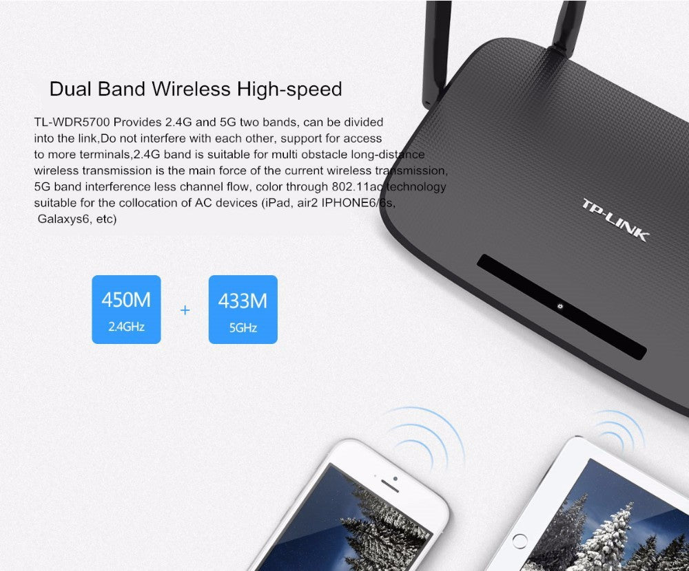 📶✨ Router Inalámbrico TP-LINK Dual Band 1200Mbps – Alta Velocidad con Puertos Gigabit