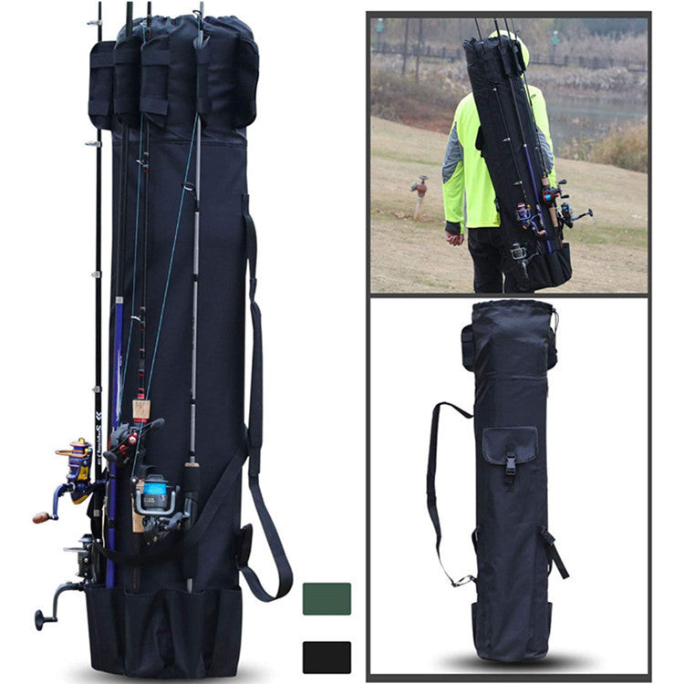 🎒 Bolsa Cilíndrica de Pesca Multifuncional – Porta Cañas y Accesorios 🎣💪 | Oxford 600D Impermeable | Tendencia 2026