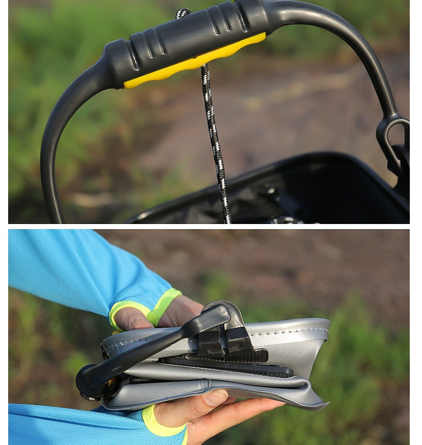 š£ Cubo de Pesca con Cuerda EVA Reforzado ā Plegable y PortĆ”til šŖ£