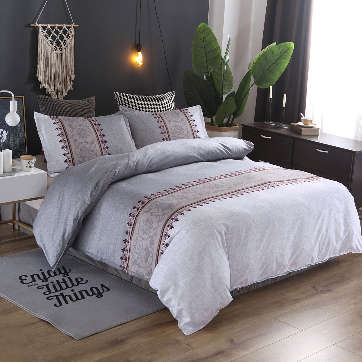 🛏️✨ Juego de Ropa de Cama Liso y Elegante – Fundas Nórdicas + Fundas de Almohada 💤🌸