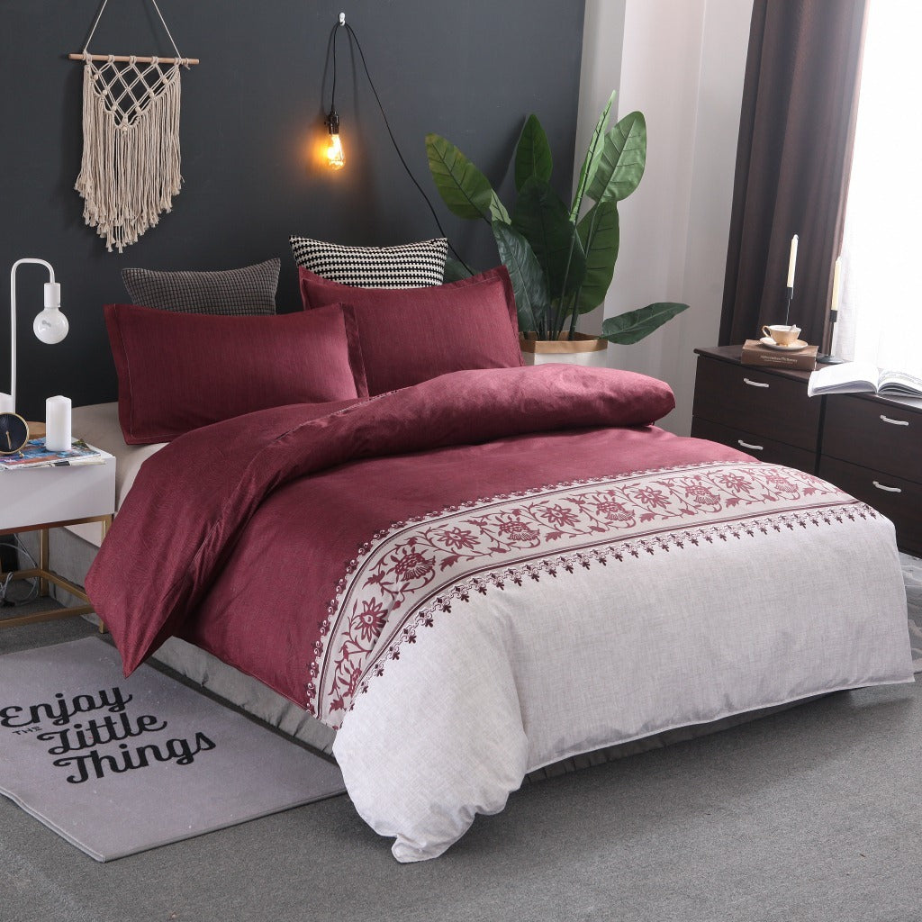 🛏️✨ Juego de Ropa de Cama Liso y Elegante – Fundas Nórdicas + Fundas de Almohada 💤🌸