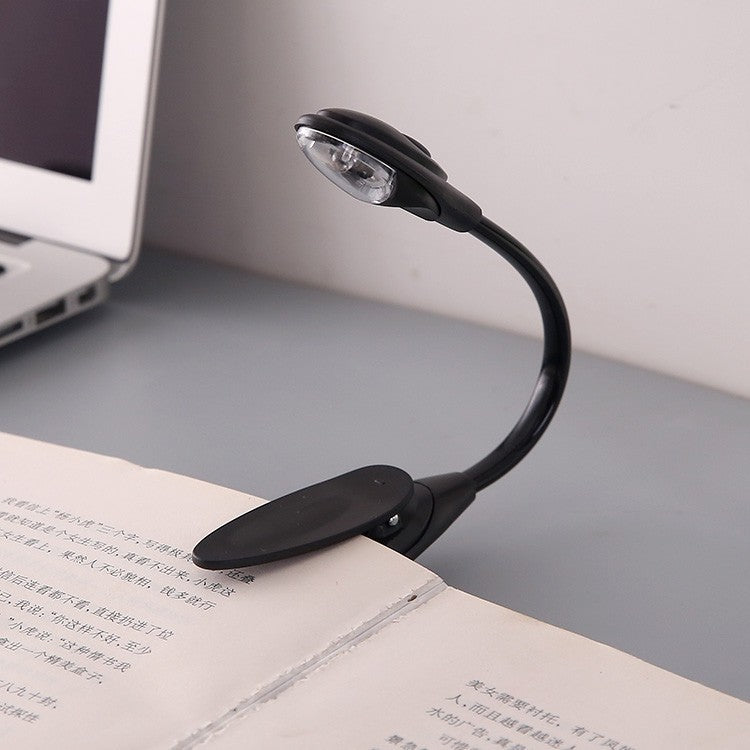 📖✨ Lámpara LED de Lectura Mini Clip-On – Luz Portátil Flexible para Libros y Portátiles