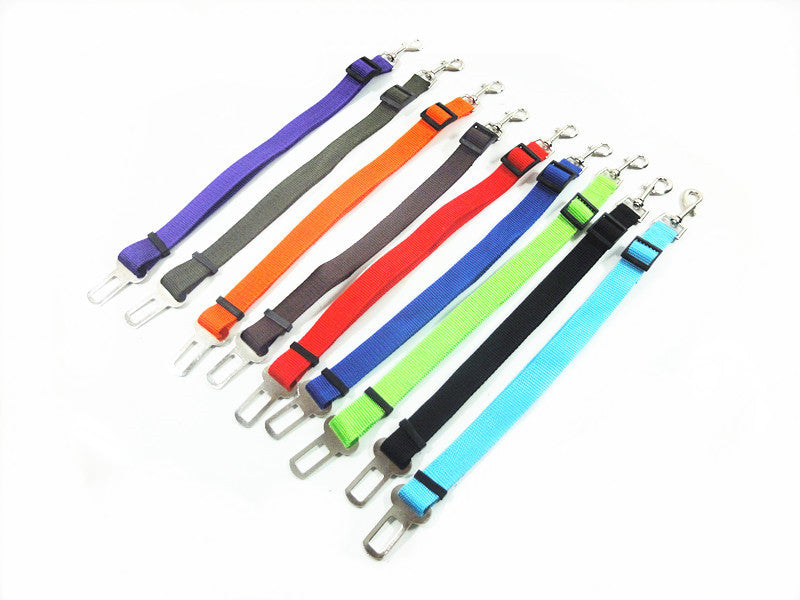 Cinturón de seguridad ajustable para perros – Material PP resistente y multicolor