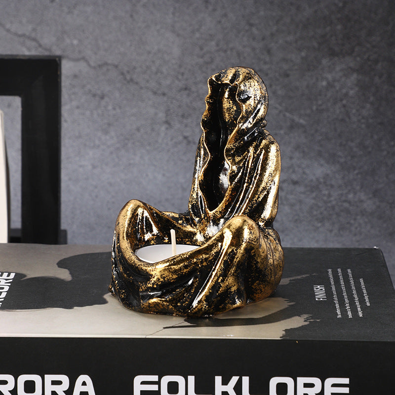 🎃🕯️ Candelabro Calabaza de Halloween 2026 – Decoración Creativa de Resina 💀✨
