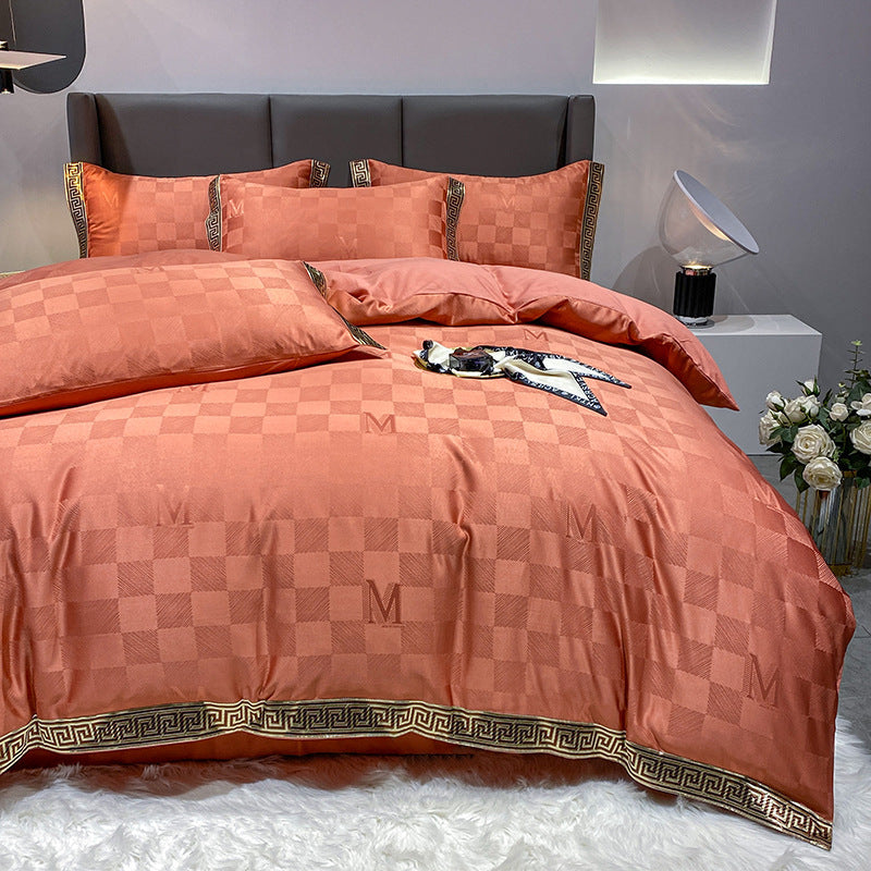 🛏️✨ Juego de Sábanas de Algodón Seda – Funda Nórdica & Sábana Ajustable 💎🌸